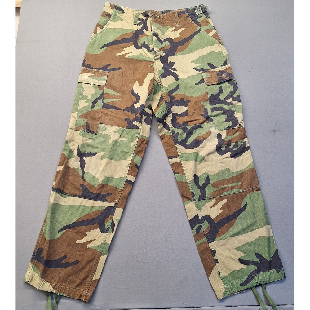 Propper US Military Woodland Camo BDU Cargo Pants Small Short 8415-01-391-1062